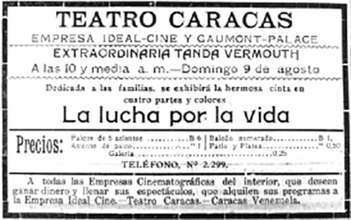 Figura 13. El Nuevo Diario. Caracas, 8 de agosto de 1914, p. 2