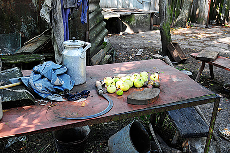 El fruto radiactivo de esta tierra generosa cultivada y cosechada por los campesinos Iván y María.