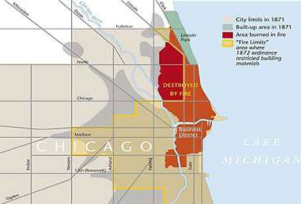 Foto: Mapa de la zona afectada por el incendio