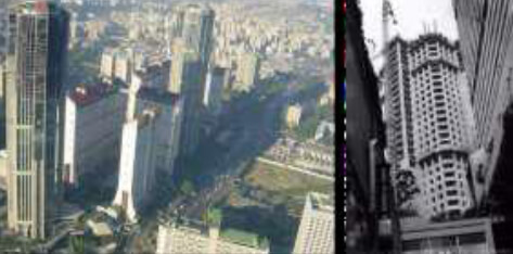 Foto: Parque Central. Edificios residenciales 44 pisos. Torres de oficinas 54 pisos.