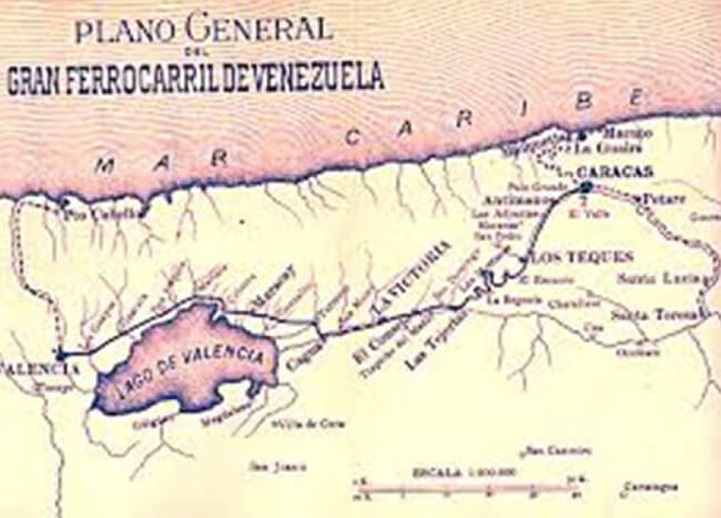 Figura 14. Plano Gran Ferrocarril de Venezuela.