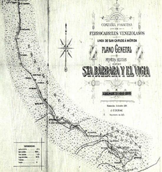 Figura 33: Plano Ferrocarril Santa Bárbara-El Vigía.