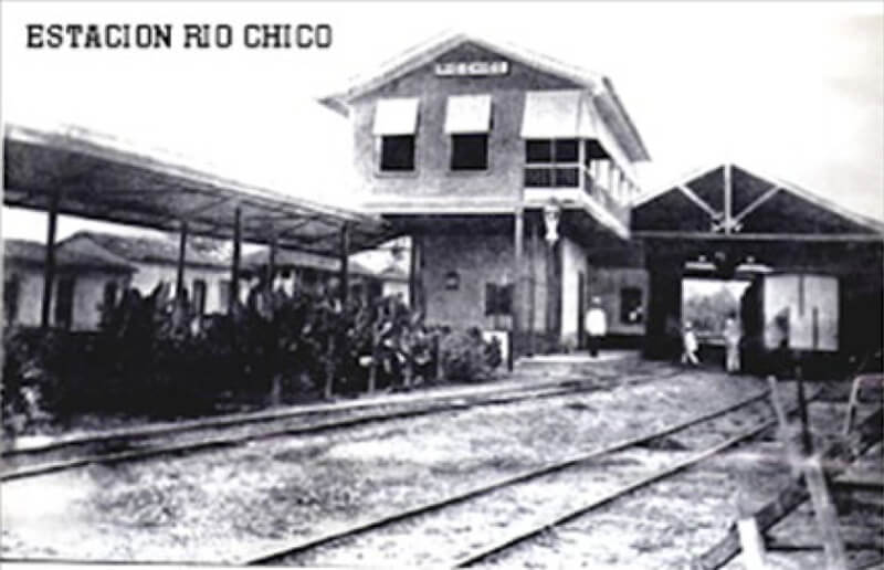 Figura 39. Ferrocarril de Carenero. Estación de Río Chico.