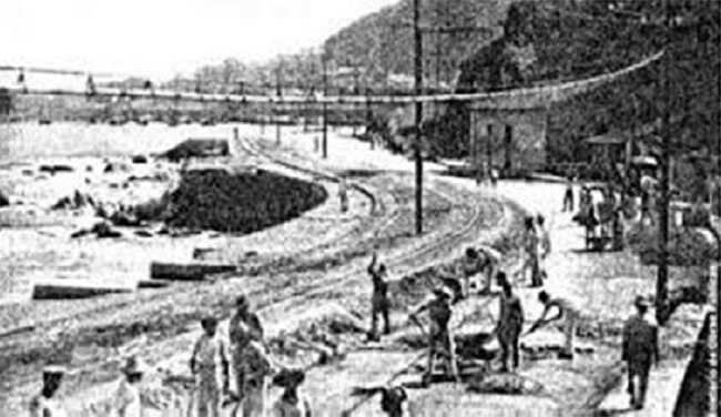 Figura 9. Último viaje del ferrocarril Caracas-La Guaira, 1951