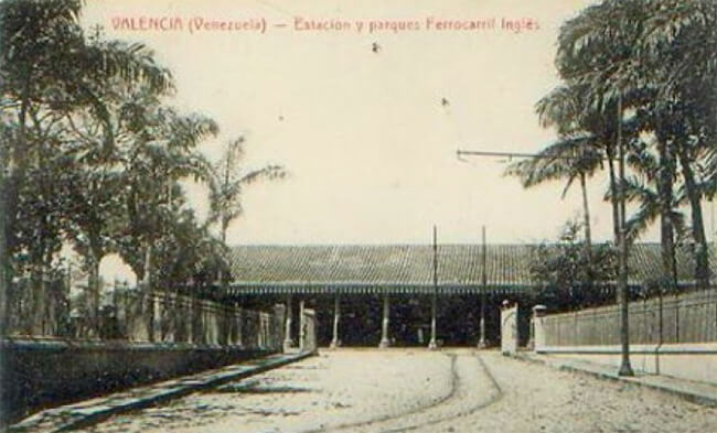 Figura 16. Ferrocarril Valencia-Puerto Cabello. Estación Camoruco, Valencia.